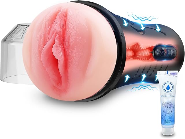 Male Masturbator Sex Toys for Men,Adult Male Sex Toys with 10 Vibrations,Lifelike Textured Vagina Sex Toys4mens UK, Adult Toys for Men Squeezable Pocket Pussy Soft Fleshy Sex Toy for Men Realistic