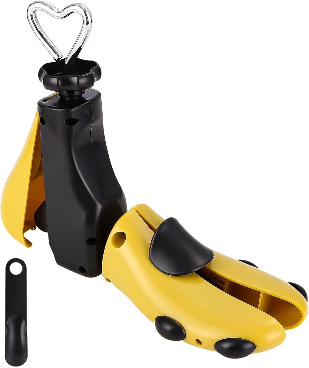 Schuhspanner, Herren Damen Stiefelspanner, Stiefelspanner mit Schuhlöffel, 4-Wege Kunststoff & Metall Schuhdehner, Schuhweiter für Einstellbare Länge und Breite Schuhstrecker