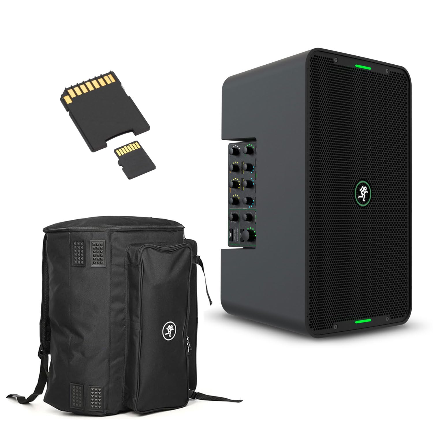Mackie Showbox zestaw głośników All-in-One z wyjmowanym mikserem z kieszenią Gigbag i kartą pamięci
