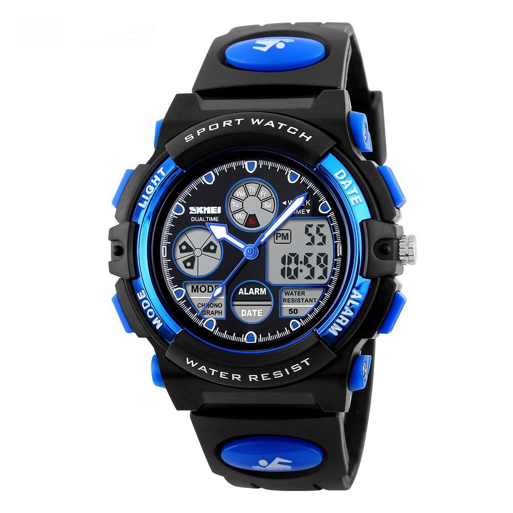 Qingmei 1163 Japanese-quartz LED And Pointer Display 50M Waterproof Sports Watch