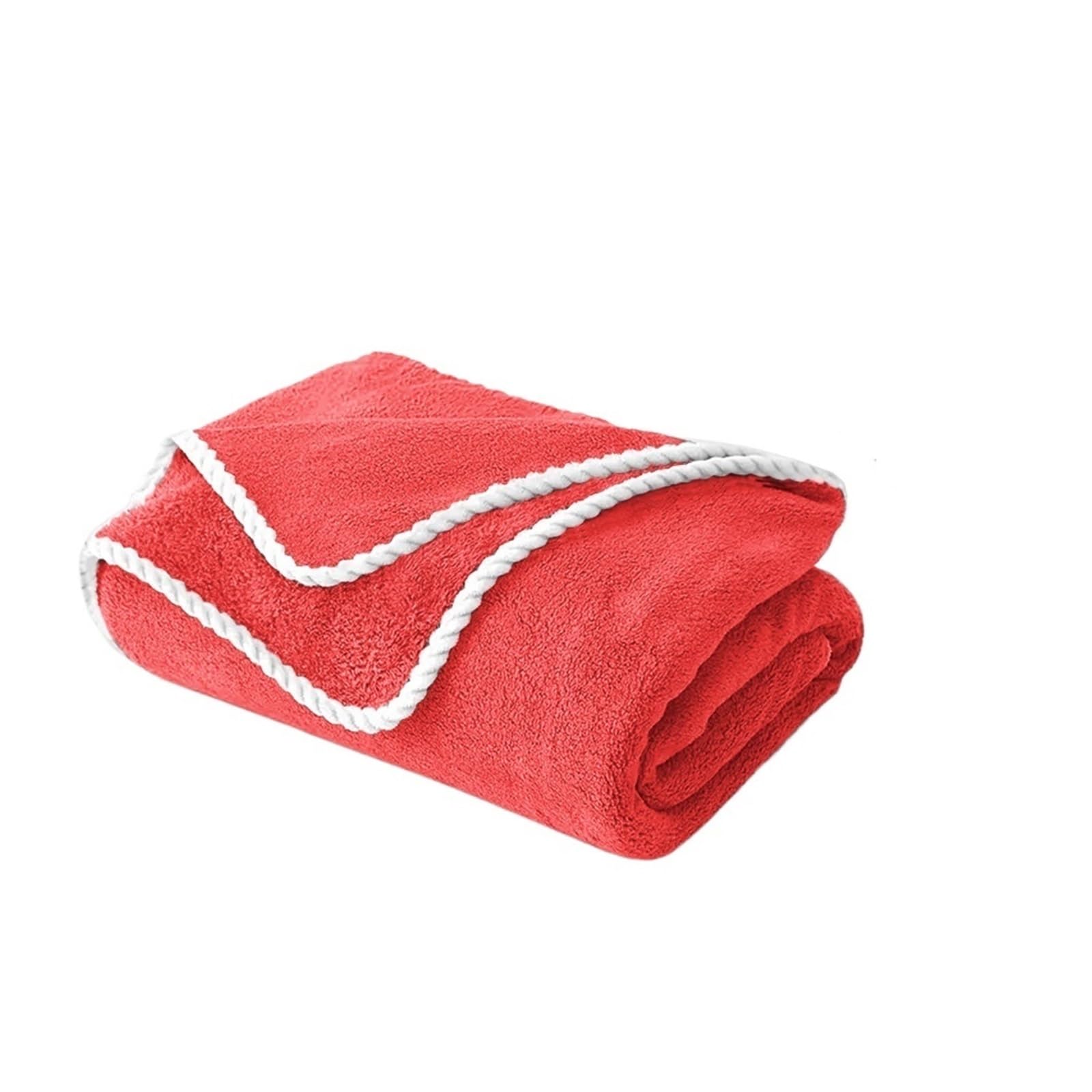 ZYAYNG Extra Large Size Coral Fleece Bath Towel Quick Dry Ultra Soft Beach Couple Square Scarf Sandproof For Bathroom(Color4)