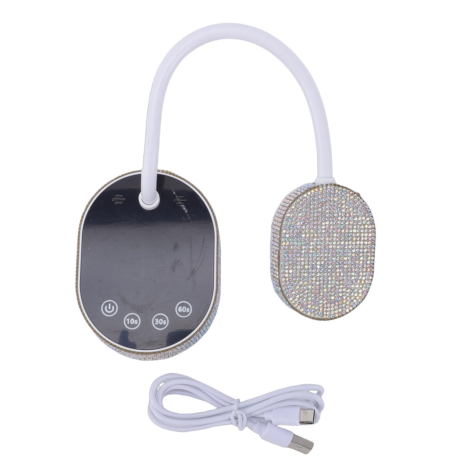 Topiky Lampada per Unghie 36 W, Asciuga Unghie a Collo di Cigno, Lampada Polimerizzante per in Gel Ricaricabile USB con Sensore Intelligente, Asciugacapelli per Manicure Senza Fili per Viaggi in