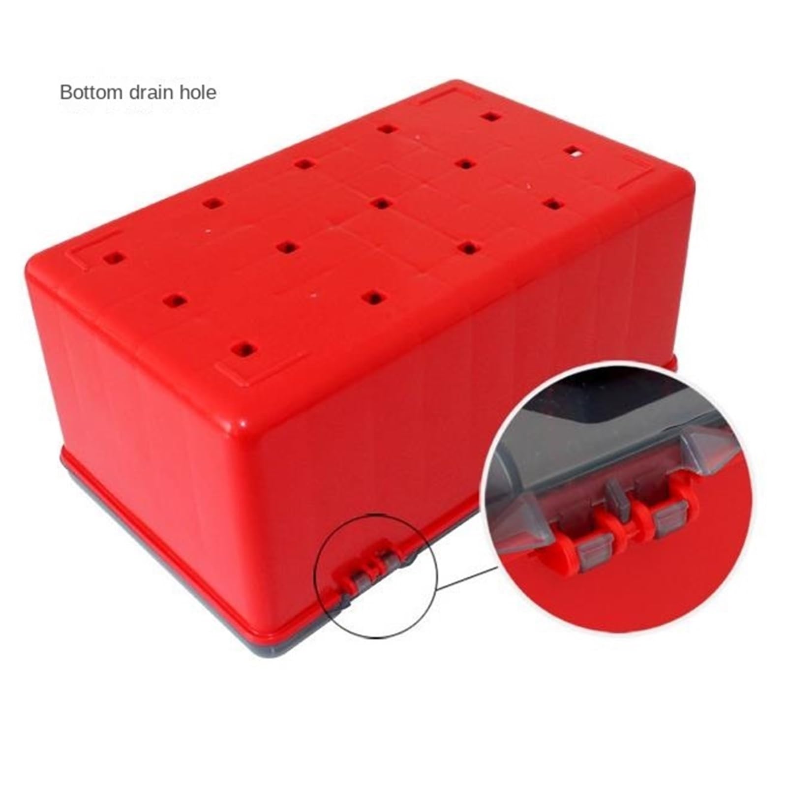 Cassetta Da Pesca Organizzatore Cassetta Portautensili Multifunzionale For La Pesca Con Foro Di Drenaggio Sul Fondo, Contenitore, Contenitore For Esche Valigetta Da Pesca Multifunzionale(White)