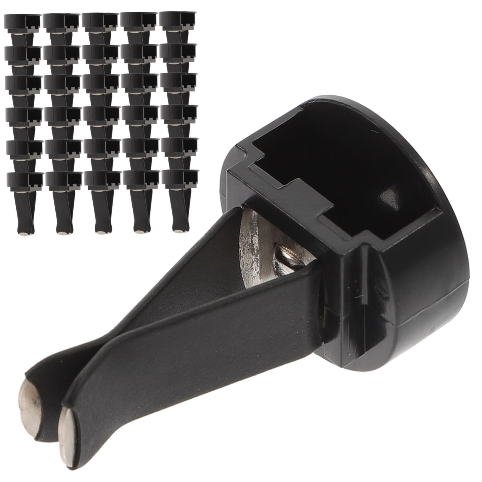 Clip per Bocchette di Ventilazione Auto Nere 100 Pezzi | Metallo e Plastica, Installazione Semplice, Uso Prolungato, per Bocchette Auto e Decorazione DIY