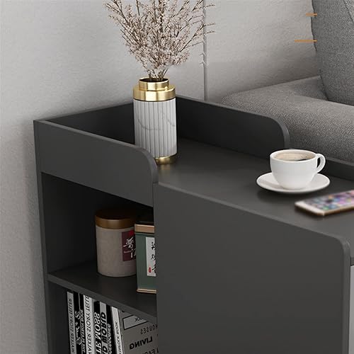 Miniatura 4 de SERUMY Mesa auxiliarmesa auxiliar de doble cajón mesa auxiliar para dormitorio mesita de noche para el hogar sala de estar mesa auxiliar de oficina