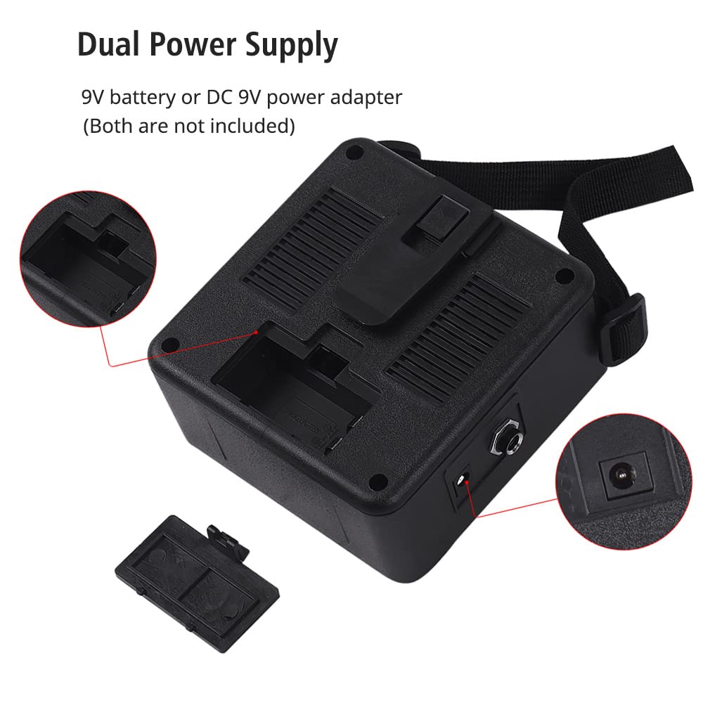 Mini Amplificatore per Chitarra Portatile da 5 W 5 * 2.4 * 4.9 Pollici Amplificatore per Chitarra Spreaker con Funzione Overdrive Jack per Cuffie per Elettrica (BLACK)
