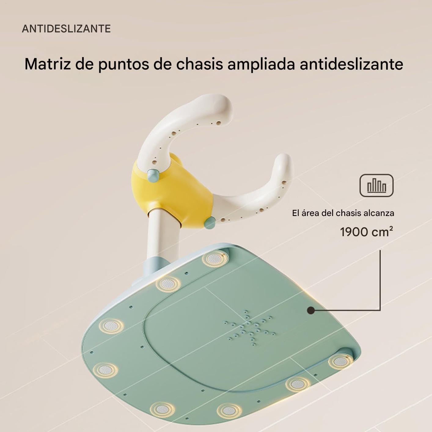 Soporte de Baño para Bebé,Apoyo para Bebé de Pie en la Bañera | Soporte De Baño Con Altura Ajustable Y Base Antideslizante Para Niños De 6 A 24 Meses Para Niños Y Niñas