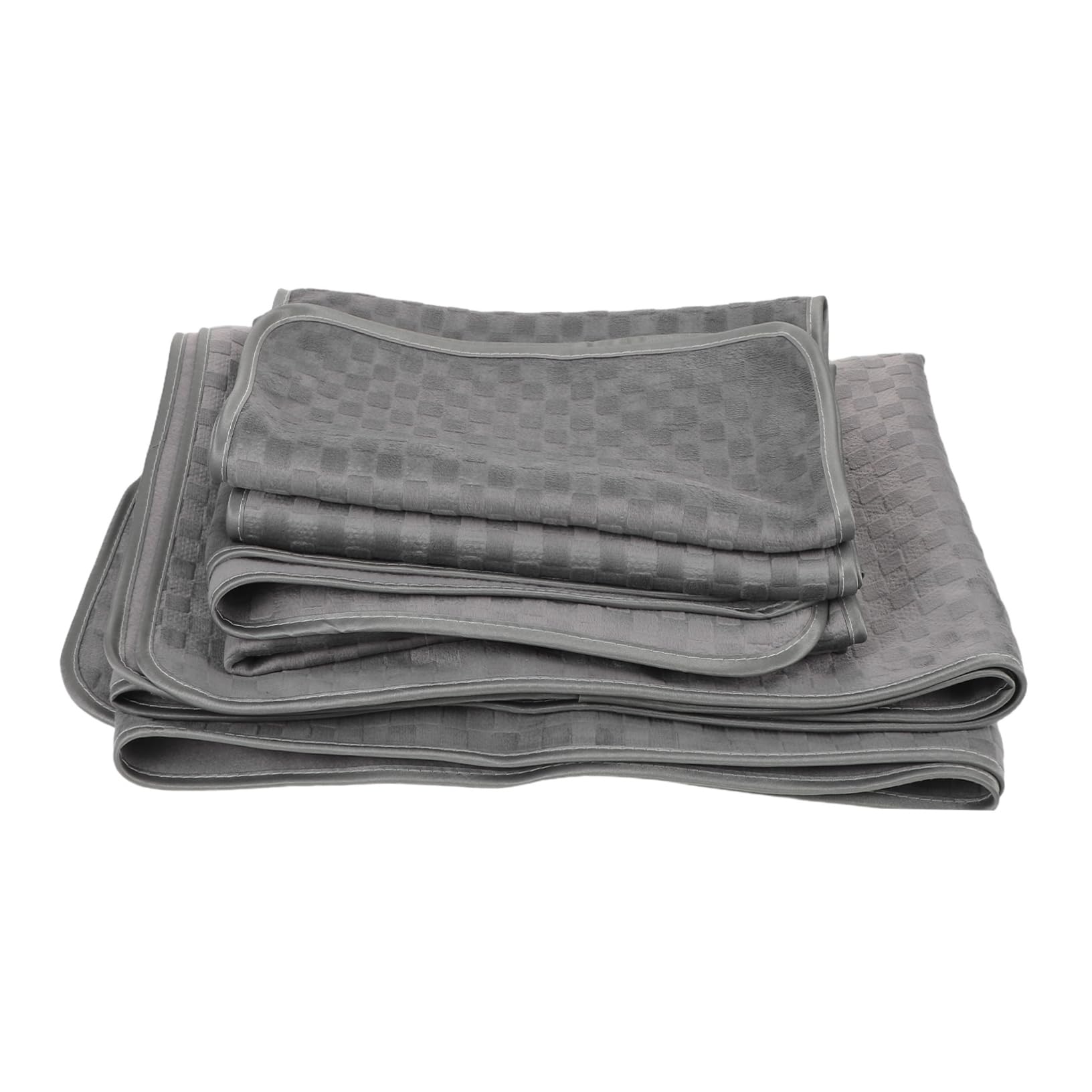 Funda para chaise lounge gris de tela polar para camilla de masaje