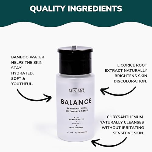 Miniatura 5 de Minimo Balance Skin Brightening + Oil Control Tónico facial diario  Hidrata y desintoxica el tono de la piel e incluso el tono de piel  con
