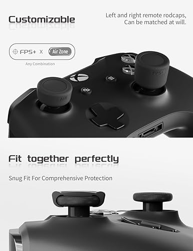 Miniatura 5 de ELETIUO Juego de 5 pares10 empuñaduras para el pulgar para Xbox Series XS, Xbox One, control Xbox One XS, tapa de silicona antideslizante con 5