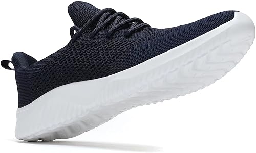 Vista 6 de Zapatos para caminar para hombre, ultraligeros, transpirables, antideslizantes, para correr, casuales, de moda, de malla, entrenamiento, deportes