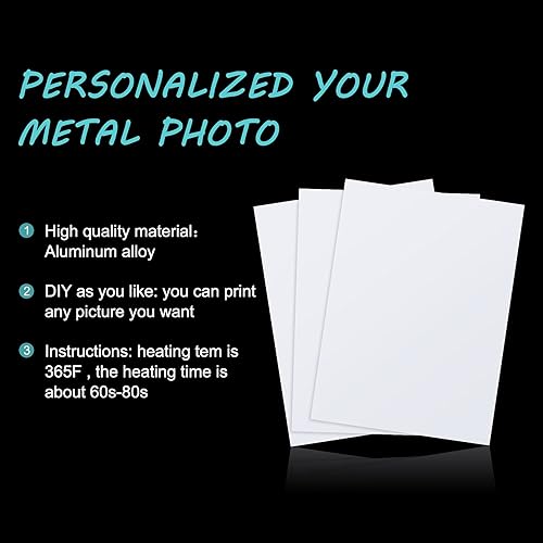 Miniatura 7 de Hotop 8 letreros de aluminio para sublimación, tablero de fotos en blanco, panel de fotos de sublimación, arte de pared, placa de aluminio para