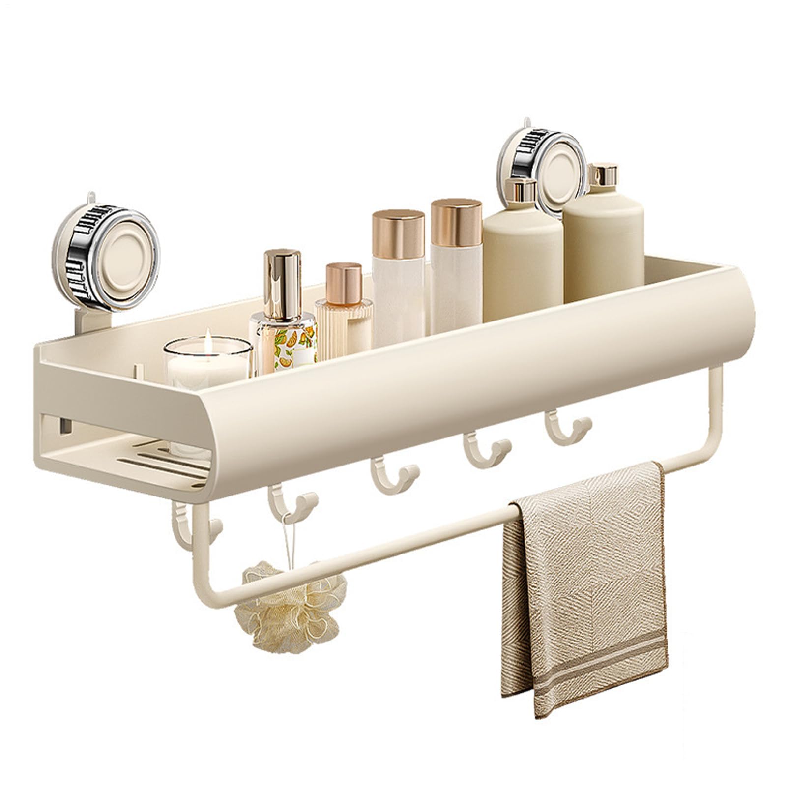 Étagère de douche sans perçage pour salle de bain et dortoir