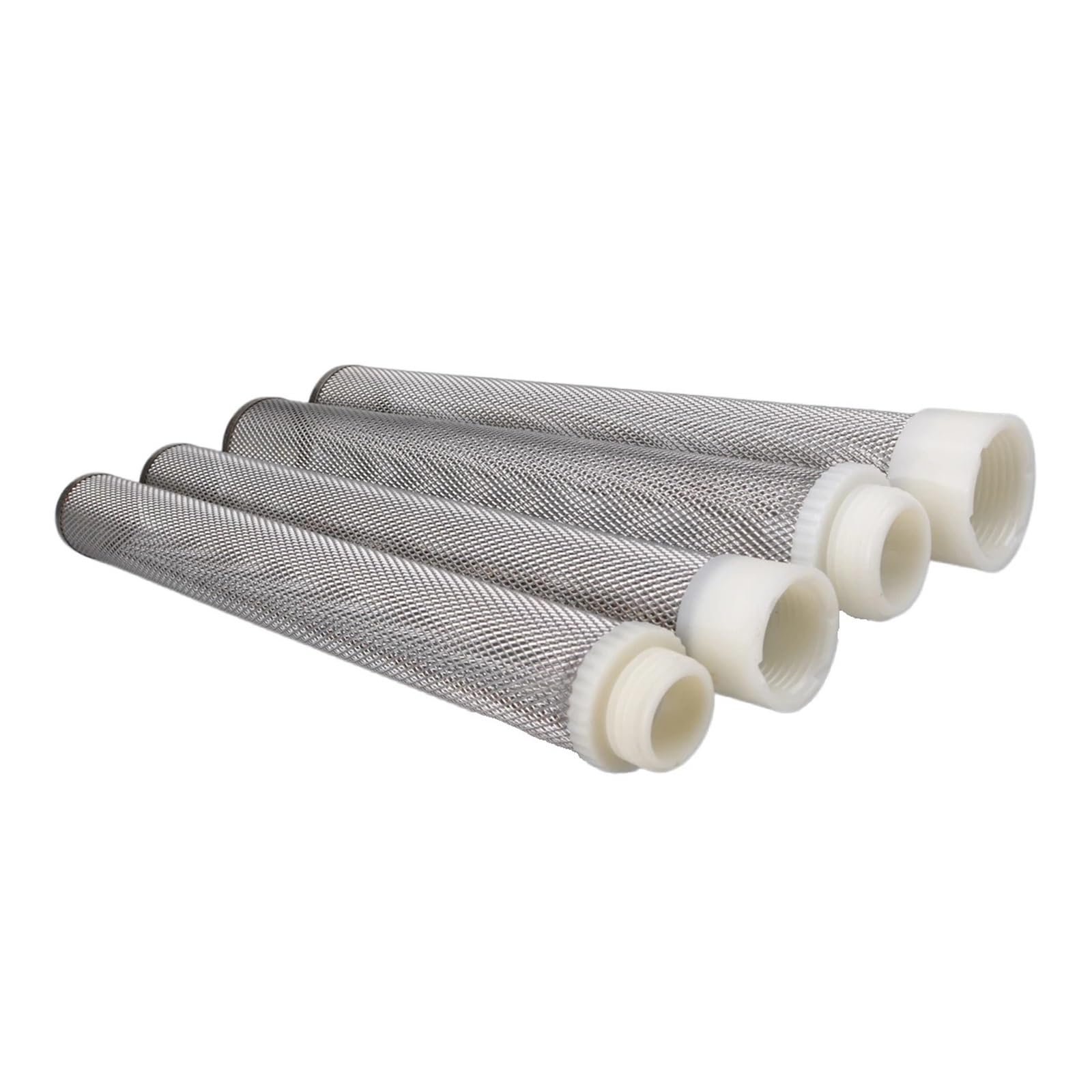 Filtro in acciaio inossidabile 304 con filettatura estesa da 1/2"~2" for tubo di irrigazione giardino, pompa for acquario e(Female-32mm,5 Pieces)