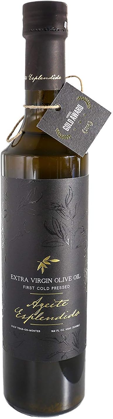 Azeite Esplendido Douro Extra Virgin Olive Oil | 100% Portuguese | Single Estate EVOO | Cold-Pressed | Polyphenol-Rich | 500ml/ 16.9oz | 0.2% Acidity |