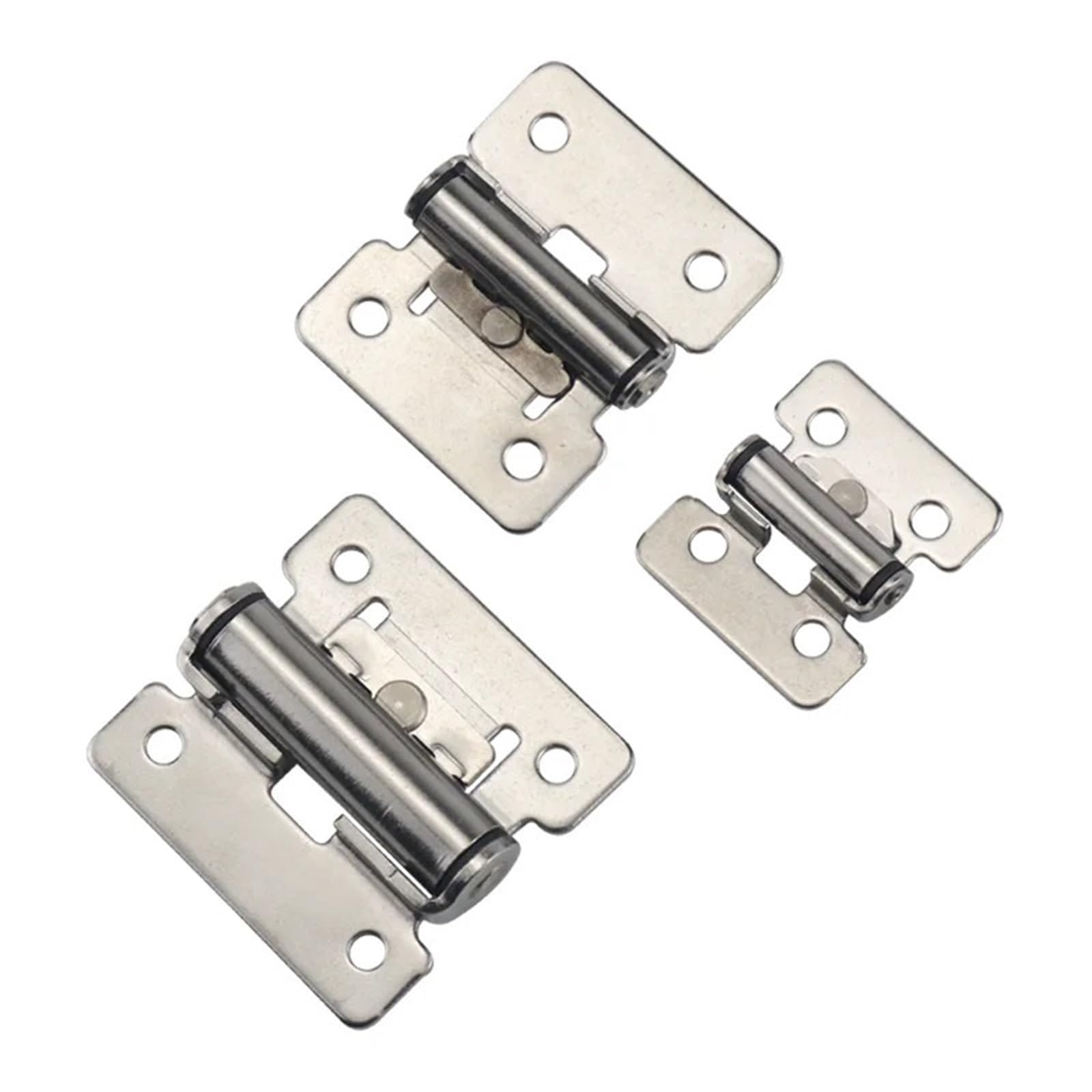 Rwgbsfjq Medium Size-3Pcs 180 Degree Stainless Steel Free Stop Torque Hinge Damping Can Position Industrial Equipment(Medium Size-3Pcs)