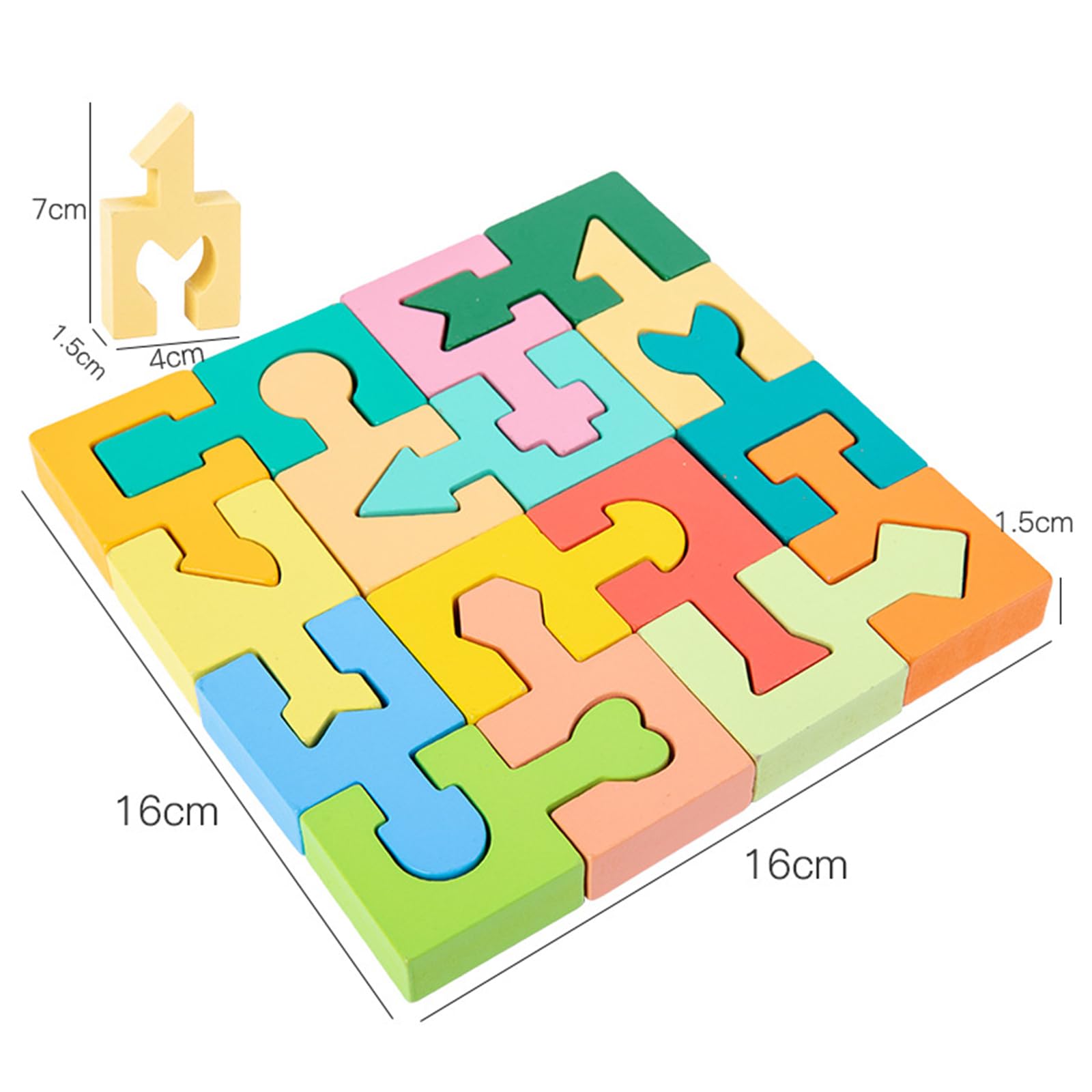 Guopai Shape Sorting Puzzle for Toddlers Montessori Educational Toy for Early Learning Cognitive Development - Image 3