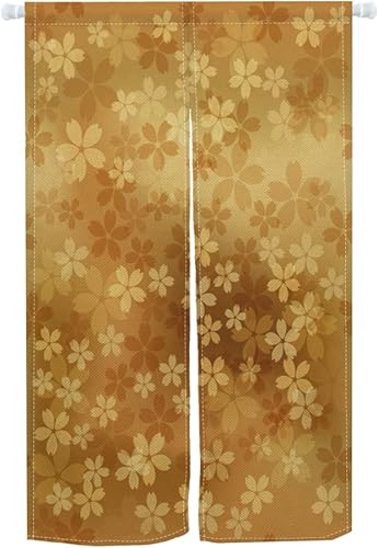 Leowefowa Cortina japonesa Noren para puerta, cortina japonesa para puerta, tratamiento de ventana, tapiz de puerta para privacidad, panel divisor,