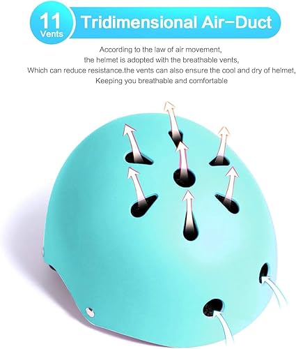 Vista 16 de Casco ajustable para niños de 5 a 16 años, equipo de protección con coderas, rodilleras y muñequeras para multideporte, patinaje, bicicleta, Set