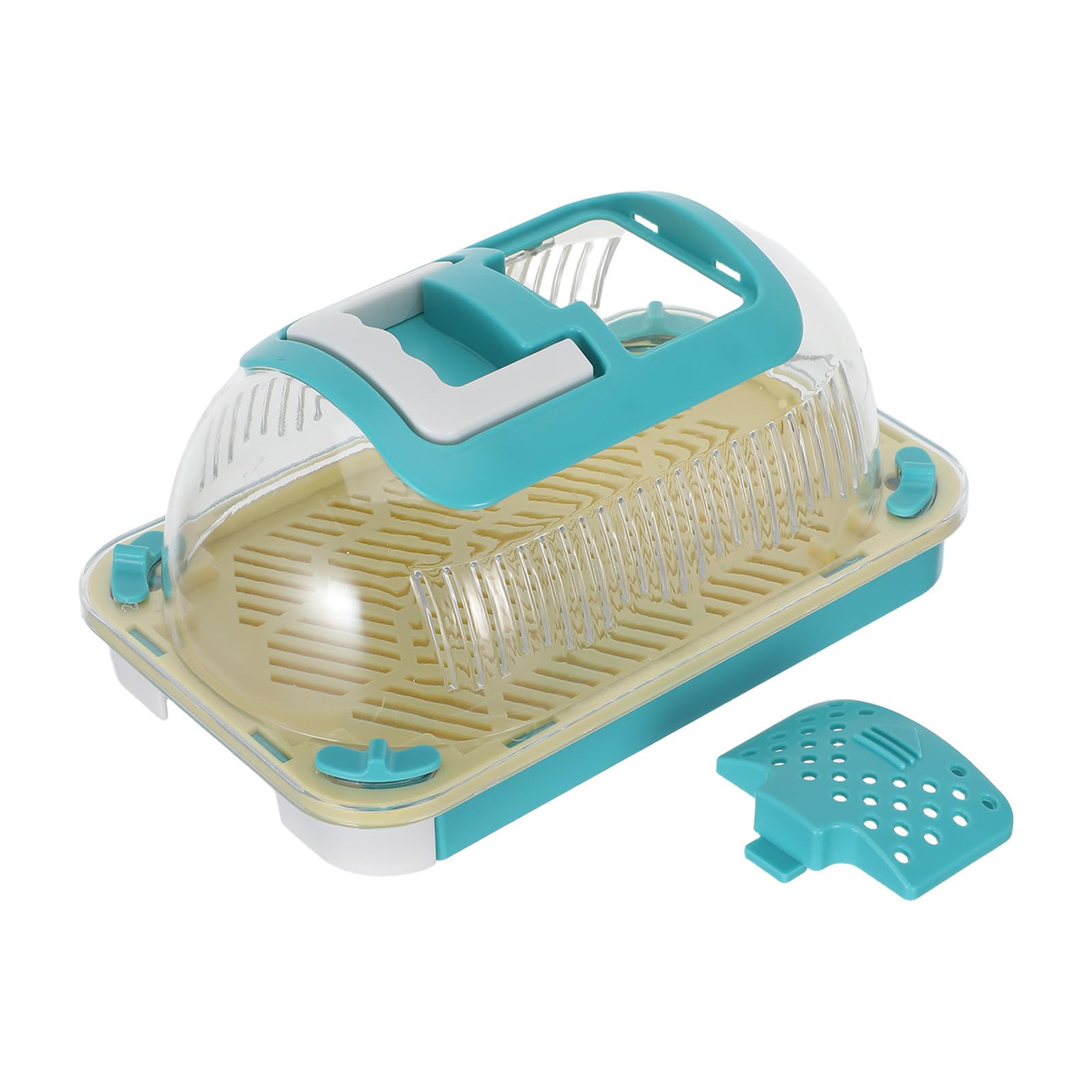 Caja transparente para caracoles HANABASS y terrario de plástico con asa de transporte