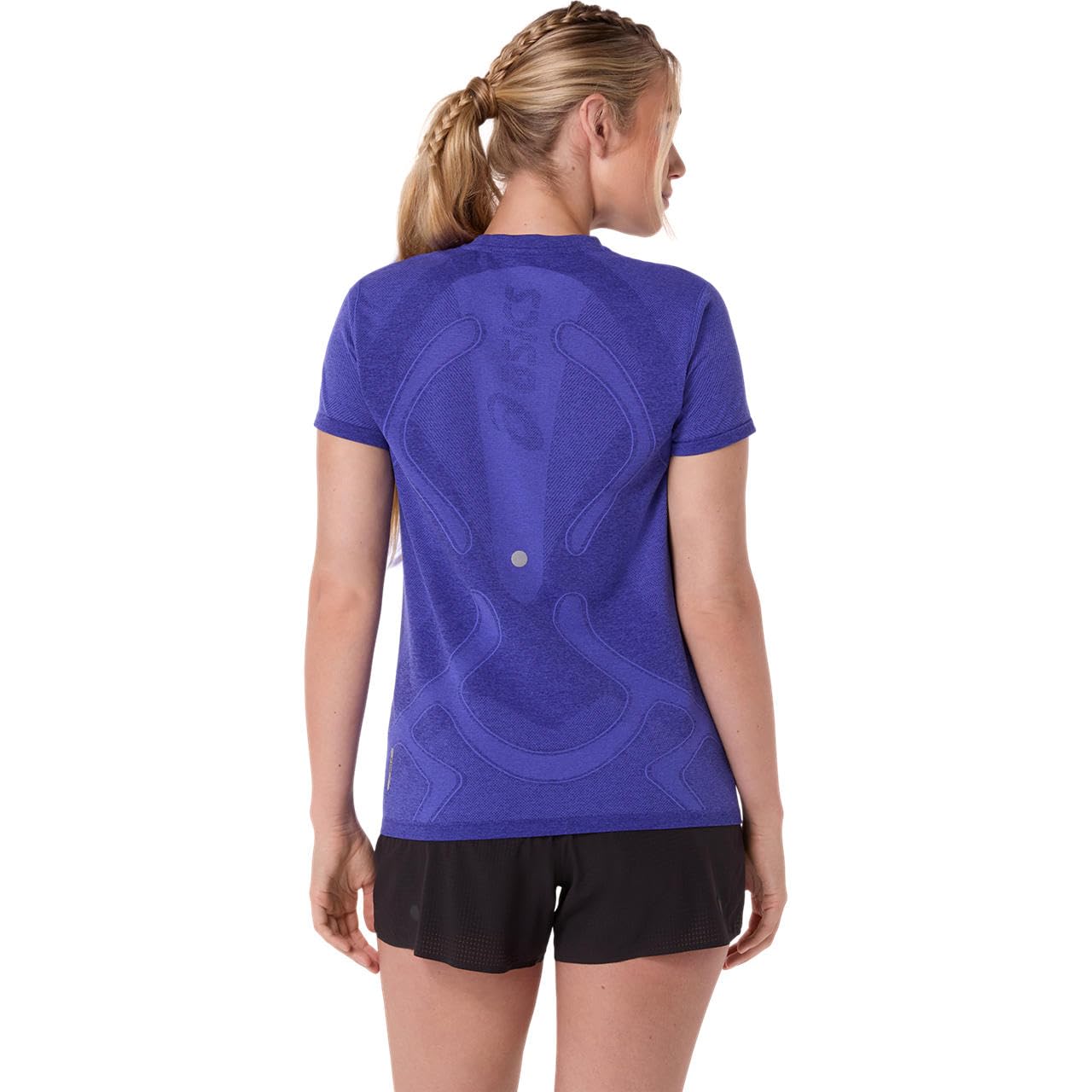 ASICS Road Seamless Laufshirt Damen blau - Cobalt Burst/Eggplant XS