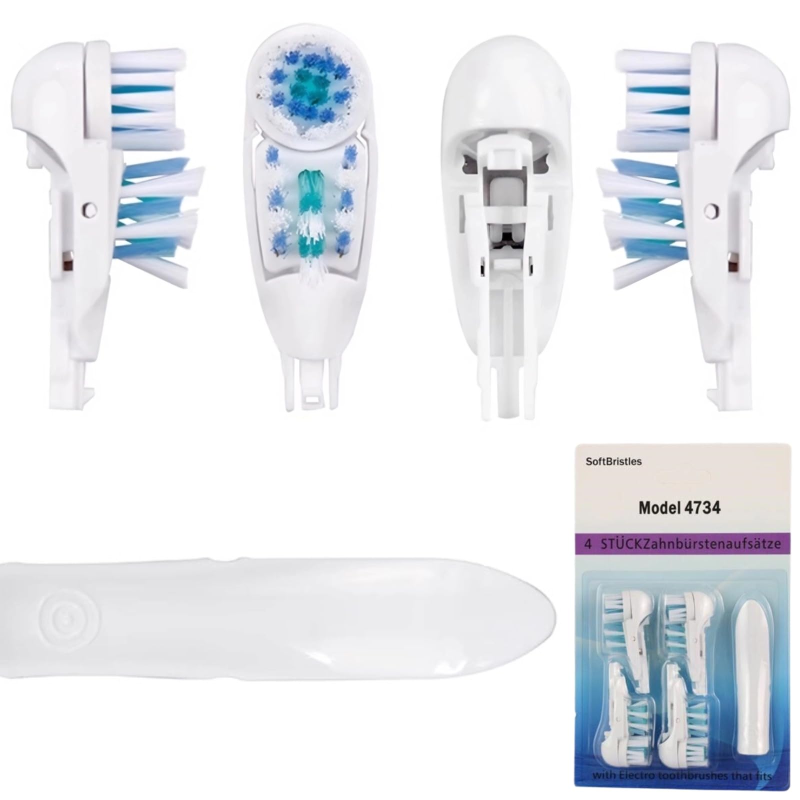 Replacement Head for Oral B Electric Toothbrush Replacement Heads Sensitive Dual Clean Rotating Sets Fit for Braun Oral