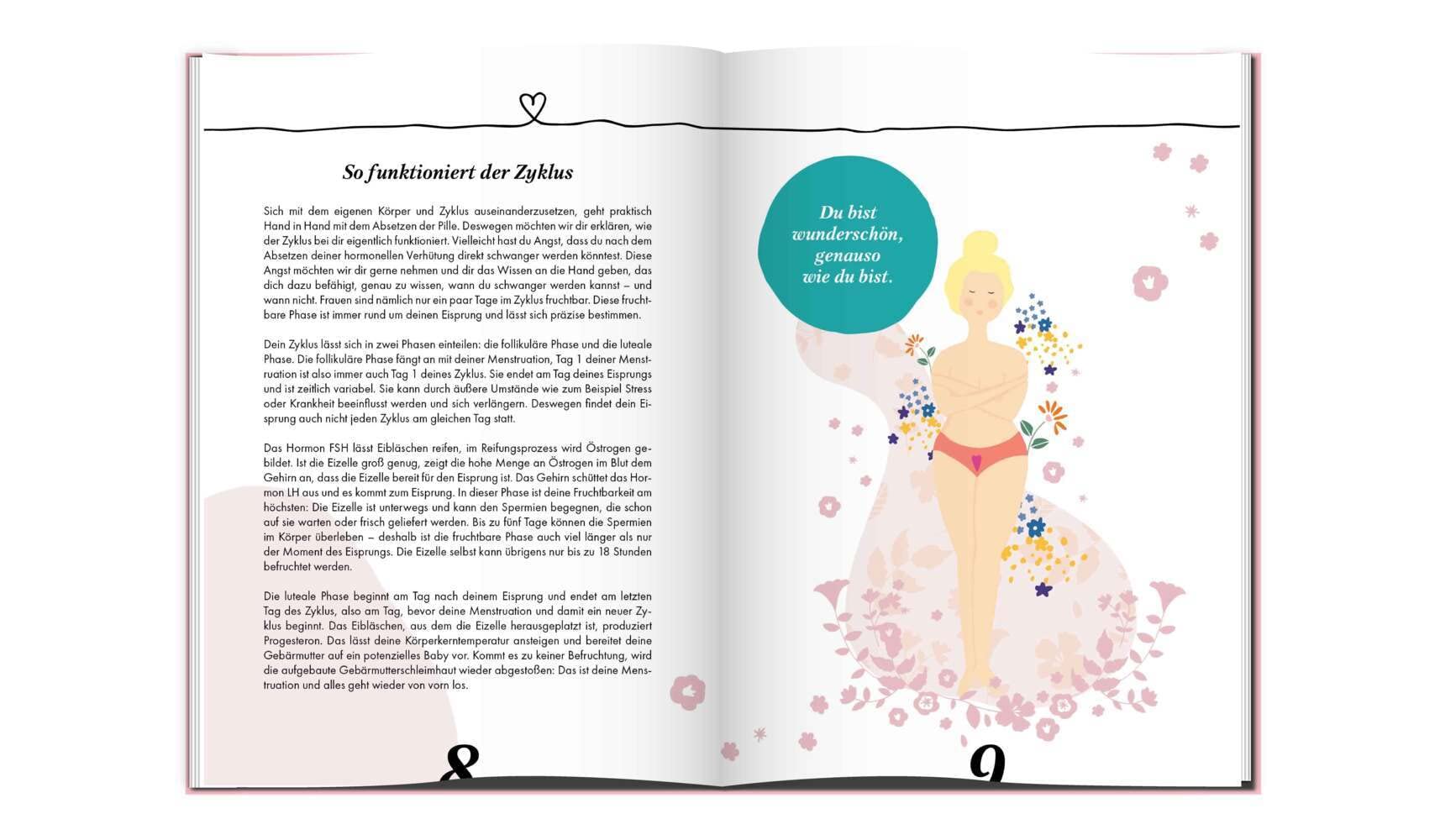 Ich natürlich glücklich – Das Tagebuch: Ein 12-Wochen-Weg zu dir selbst und einer hormonfreien Verhütung.