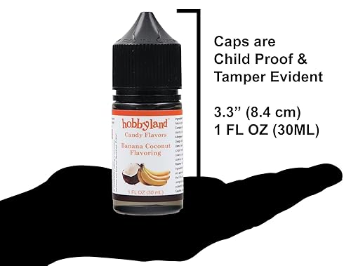 Miniatura 3 de Hobbyland Sabores de caramelo (sabor a coco de banana, 1 onza líquida) Úselo como ingrediente en la preparación de alimentos y bebidas.