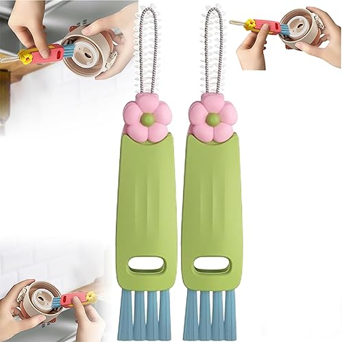 Miniatura 11 de Cepillo de limpieza de tapa de taza 3 en 1, cepillos de limpieza de cubierta de sellado 2025, cepillo de limpieza de grietas, cepillo limpiador de 3