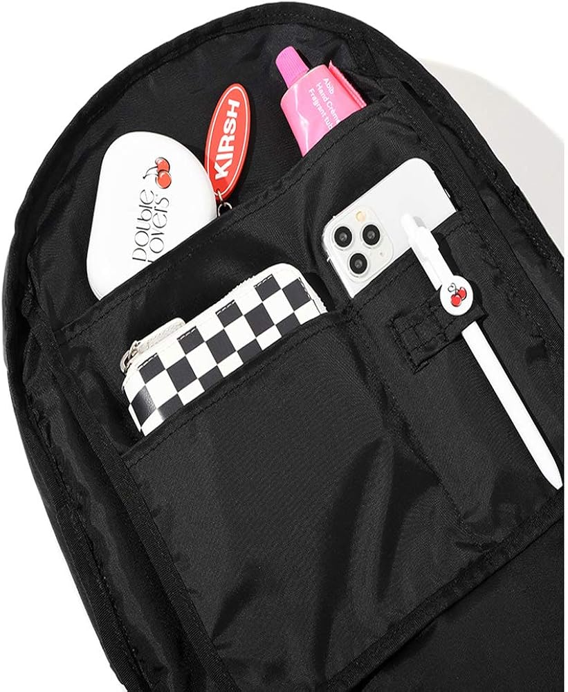 Amazon Co Jp Kirsh キルシー ポケットストリングバックパックjs 黒 ファッション Amazon Co Jp Kirsh キルシー ポケットストリングバックパックjs 黒 ファッション