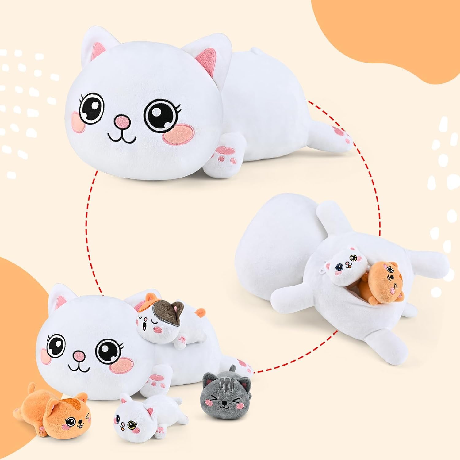 Amazon.co.jp: KMUYSL 猫 ぬいぐるみ おもちゃ 対象年齢3 4 5 6 7 8歳