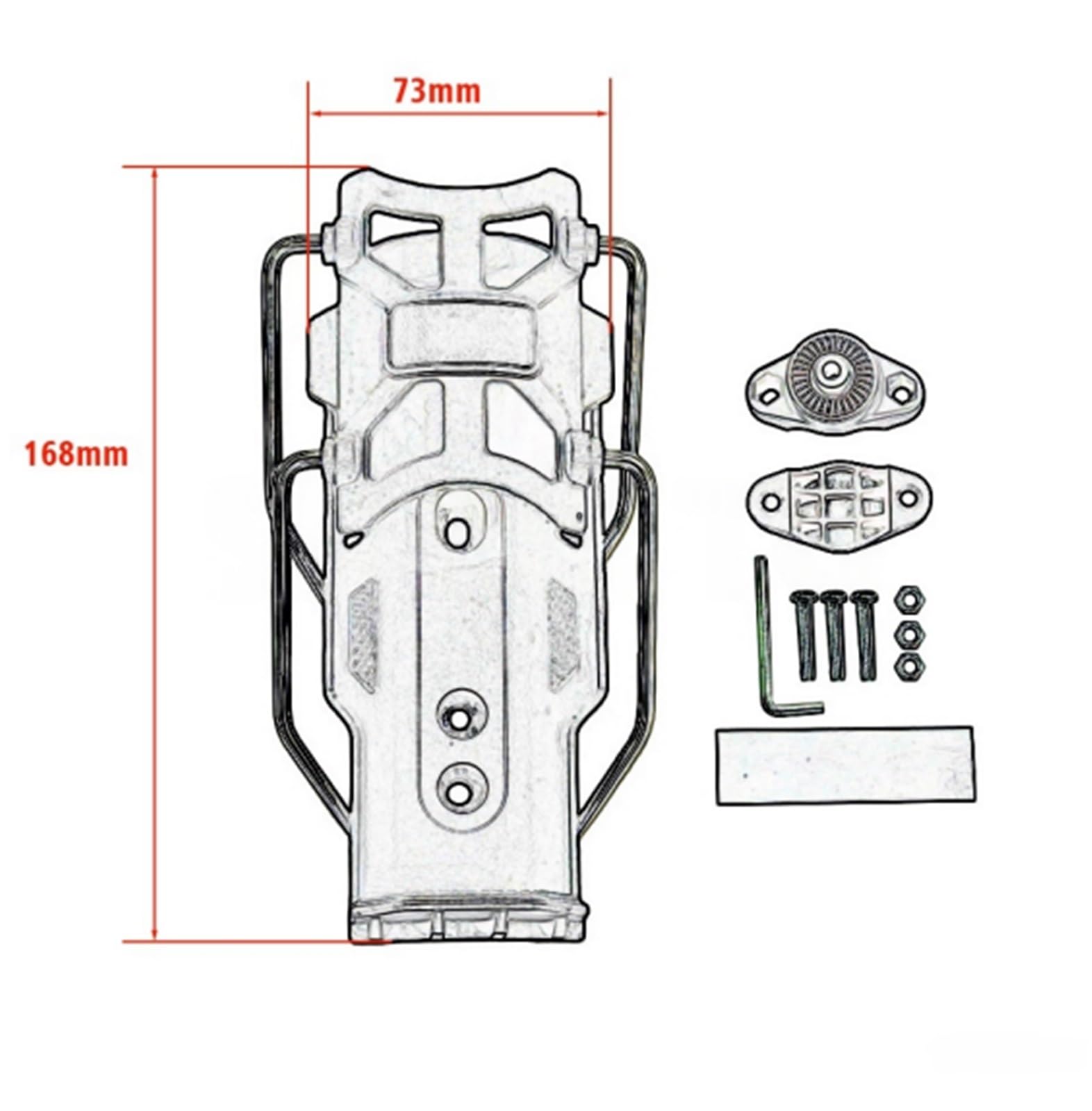 Portabicchiere per moto Portabicchieri Portabottiglie Per Moto Accessori Per BMW R 1300 GS R1300 GS1300 R1300gs ADV Adventure 2023 2024 2025 2026(Black A)