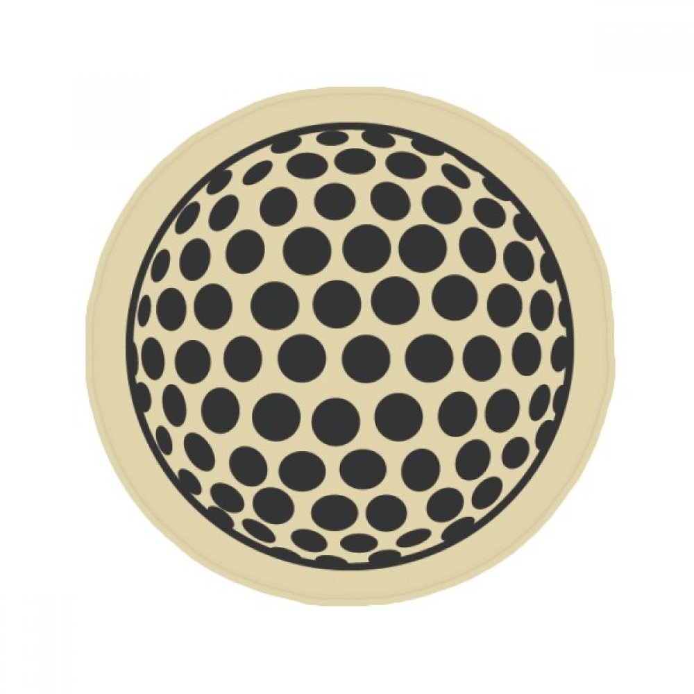 Tapis pet anti-slip géométrie golf multicouleur pour sol cuisine