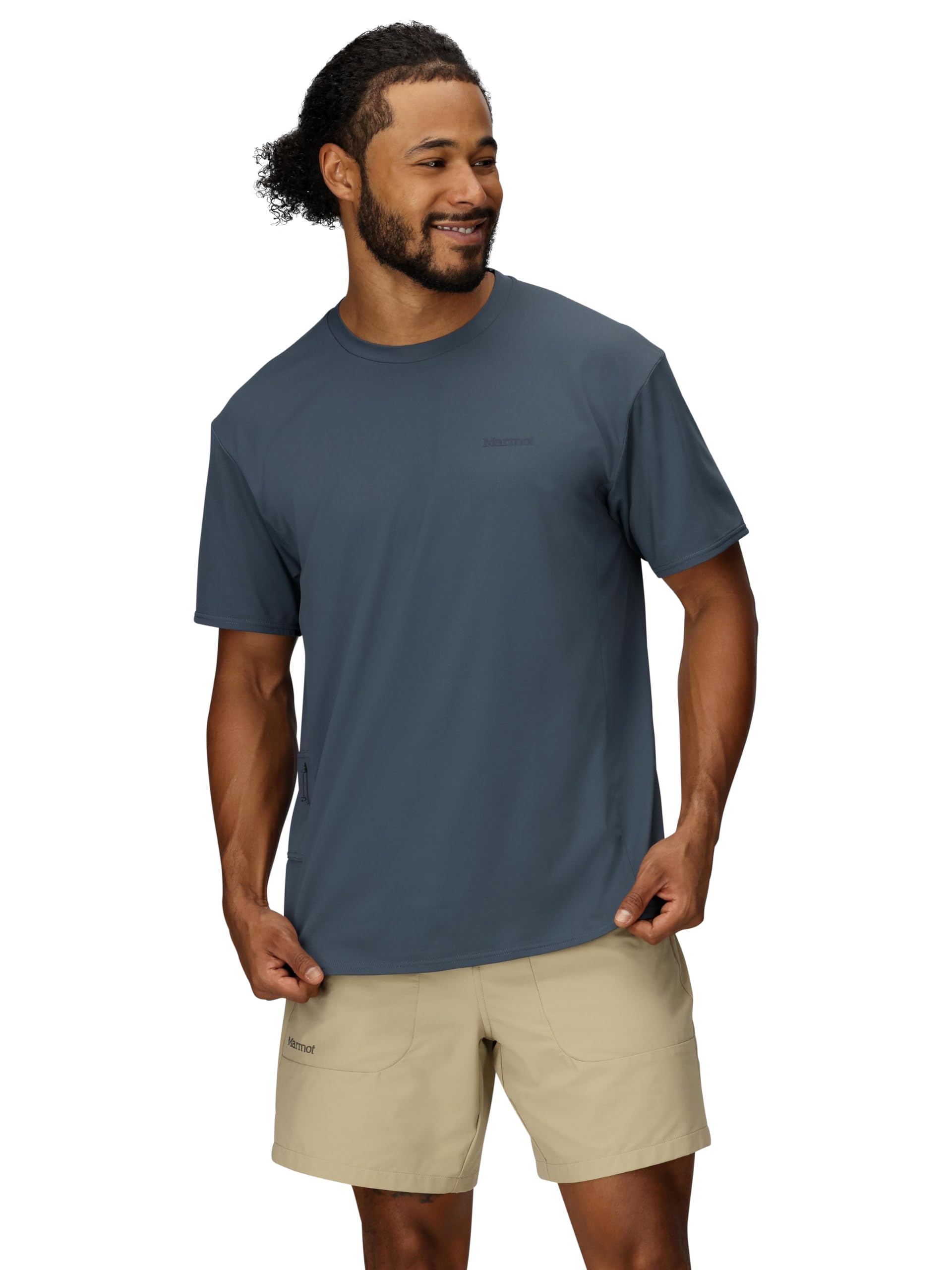 MARMOT Men's Air Exchange UPF 50 Short Sleeve Crew Neck Shirt - Breathable, Moisture Wicking