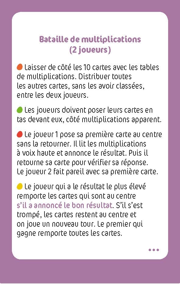 Récré En Boîte – Juego De Cartas Educativo Para Aprender Las Tablas De Multiplicar Del 1 Al 10 (Edad 7+, 4 Modalidades De Juego)