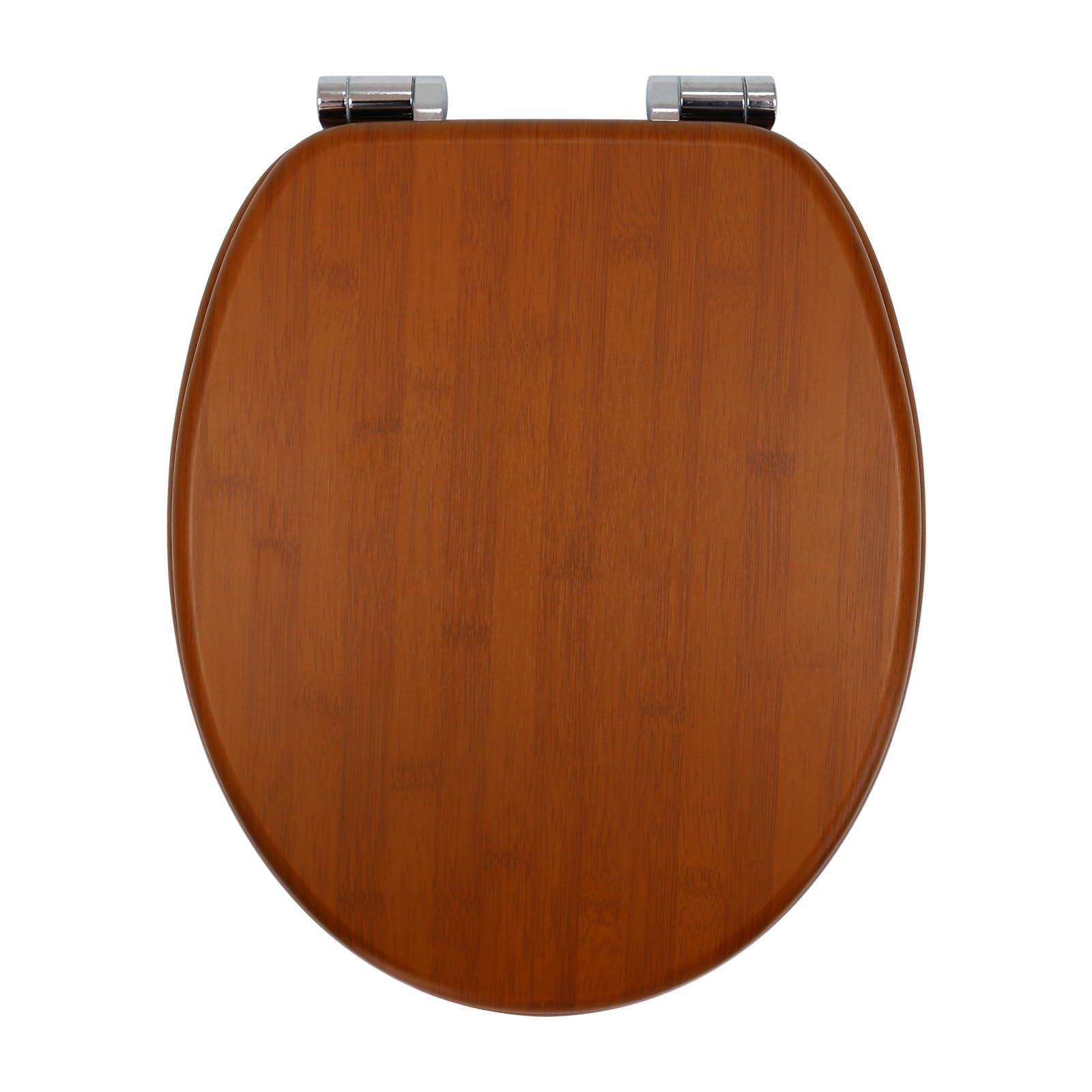 Asiento de inodoro con cierre automático, tapa de inodoro de alta calidad en madera MDF, montaje sencillo, tapa de inodoro estable, asiento de inodoro compatible con inodoros estándar de