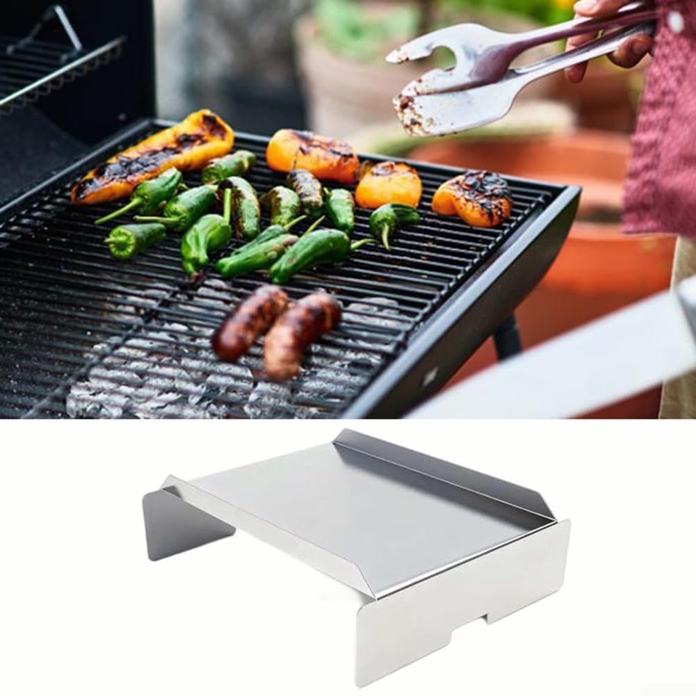 Grill płyta grzewcza ze stali nierdzewnej, 33 x 11 x 15 cm, osłona