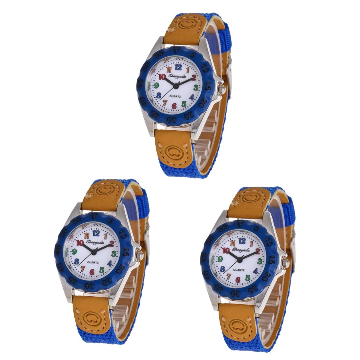 GALPADA 3 Orologi Da Polso Da Ragazzo E Da Ragazza Dal Design Unico Quarzo Con Cinturino in Nylon Eleganti Per Ragazzi E Ragazze