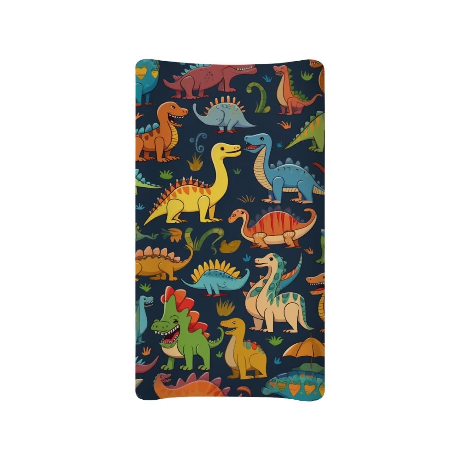 Guosanchn Dinosaur Changing Table Cover, Baby Changing Pad Cover, Diaper Changing Table Covers for Child Boys, 32"x16" Nursery Changing & Dressing Furniture — image 1