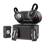 Hollyland Lark M2S Ultimate Combo (Camera RX+USB-C RX+Lightning RX) Wireless Lavalier Microphone for iPhone/Camera/Android/PC, Compact Mic, Titanium Clip, Noise Cancelling, Content Creation