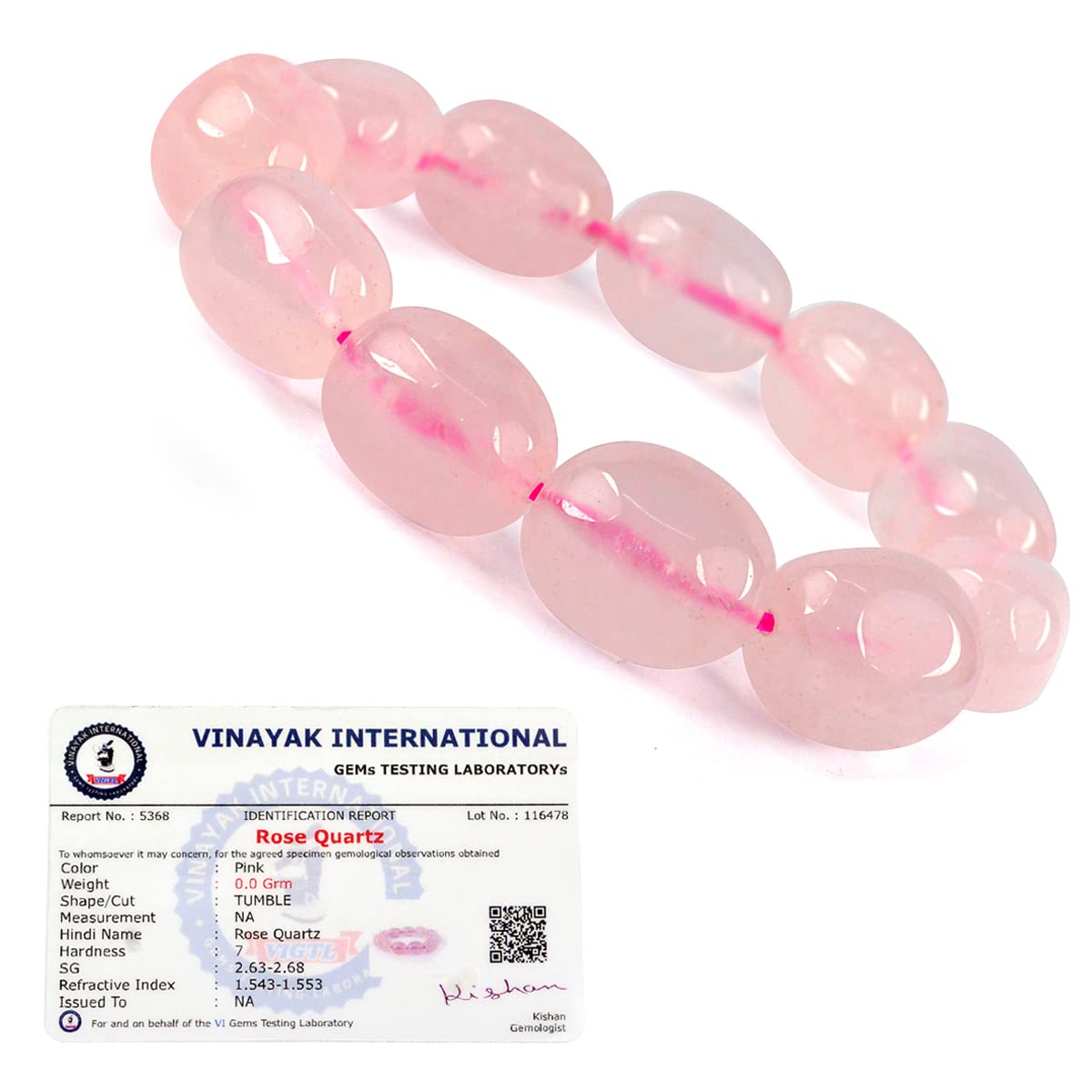 Reiki Crystal Products Certified Rose Quartz Bracelet Reiki Healing Crystal Stone Bracelet, Charged By Reiki Grandmaster & Vastu Expert (B09SZ2LXDR) Amazon Price History, Amazon Price Tracker