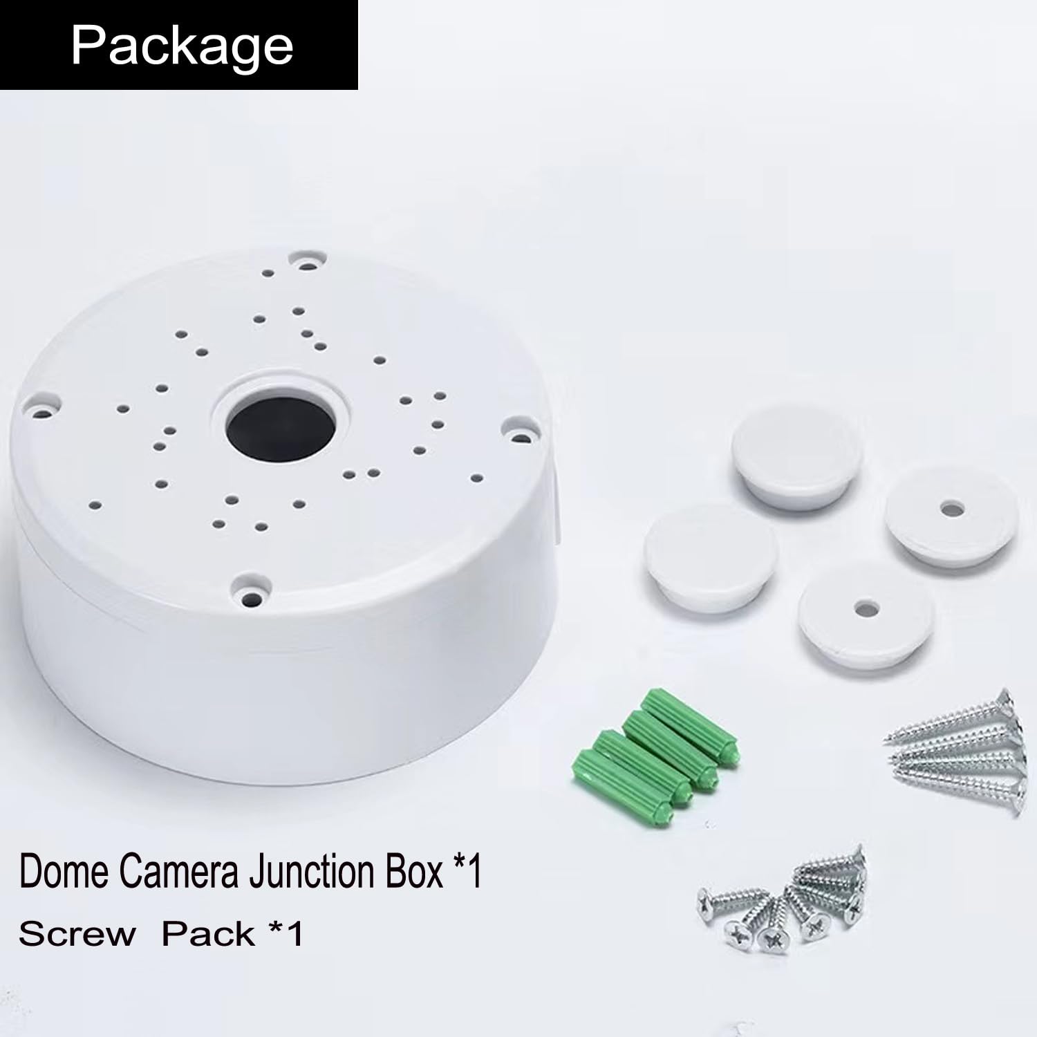 Caja de Conexión Universal para Cámara Domo - Montaje de Seguridad, Soporte para Ocultar Cables, Cubierta Interior, Base para Cámaras (1)