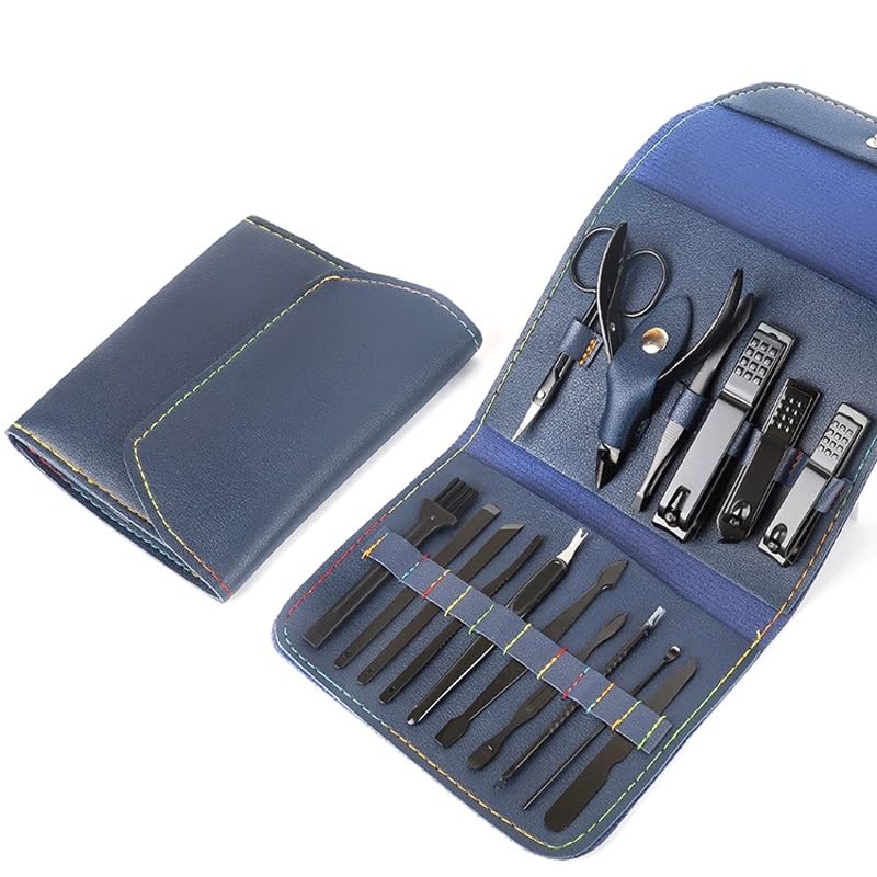 Ensemble de coupe-ongles en acier durable avec 16 outils de manucure de haute précision