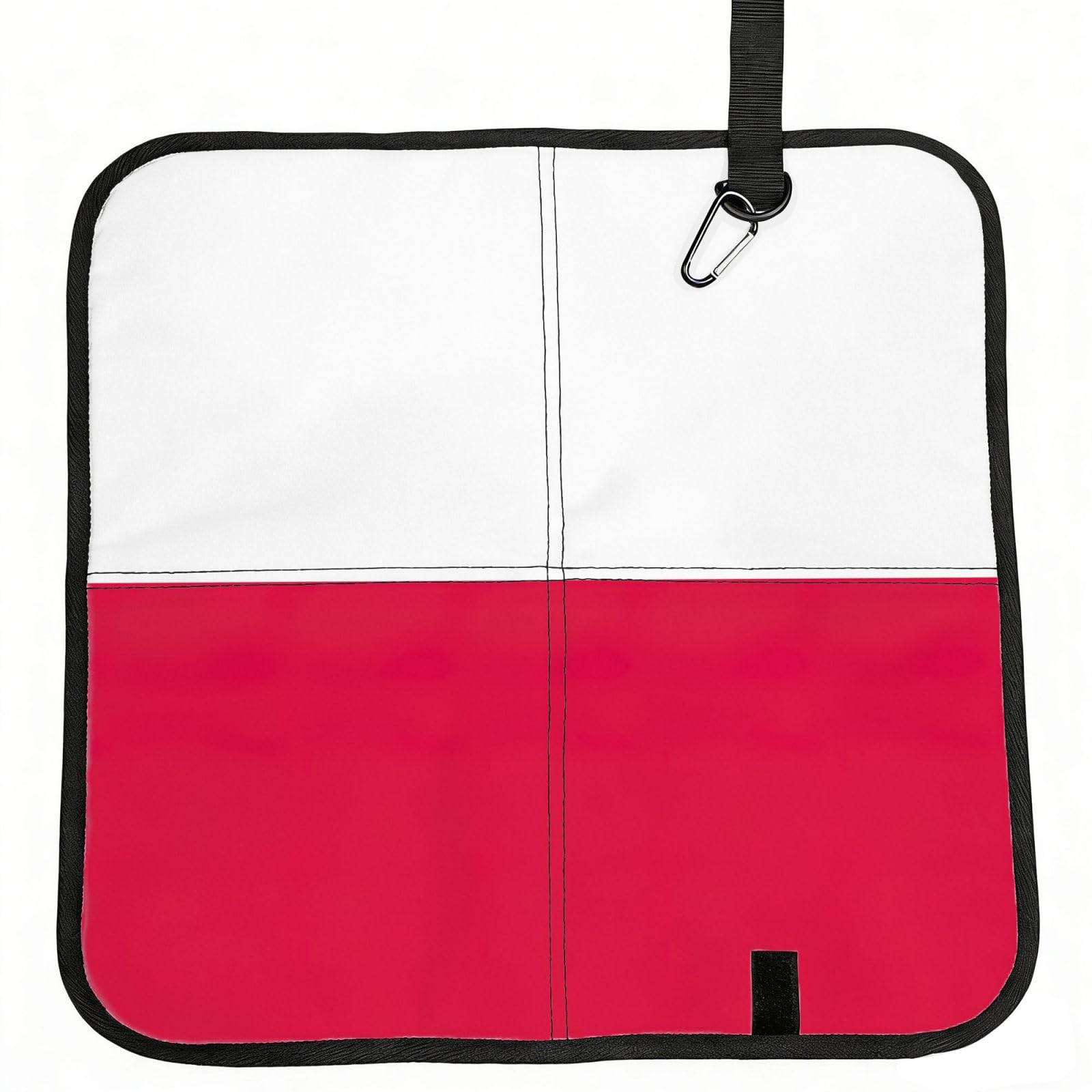 DIEzig Polish flag Printed Compact Foldable Sitting Pad Oxford Base, Portable Cushion for Fishing Sports Events