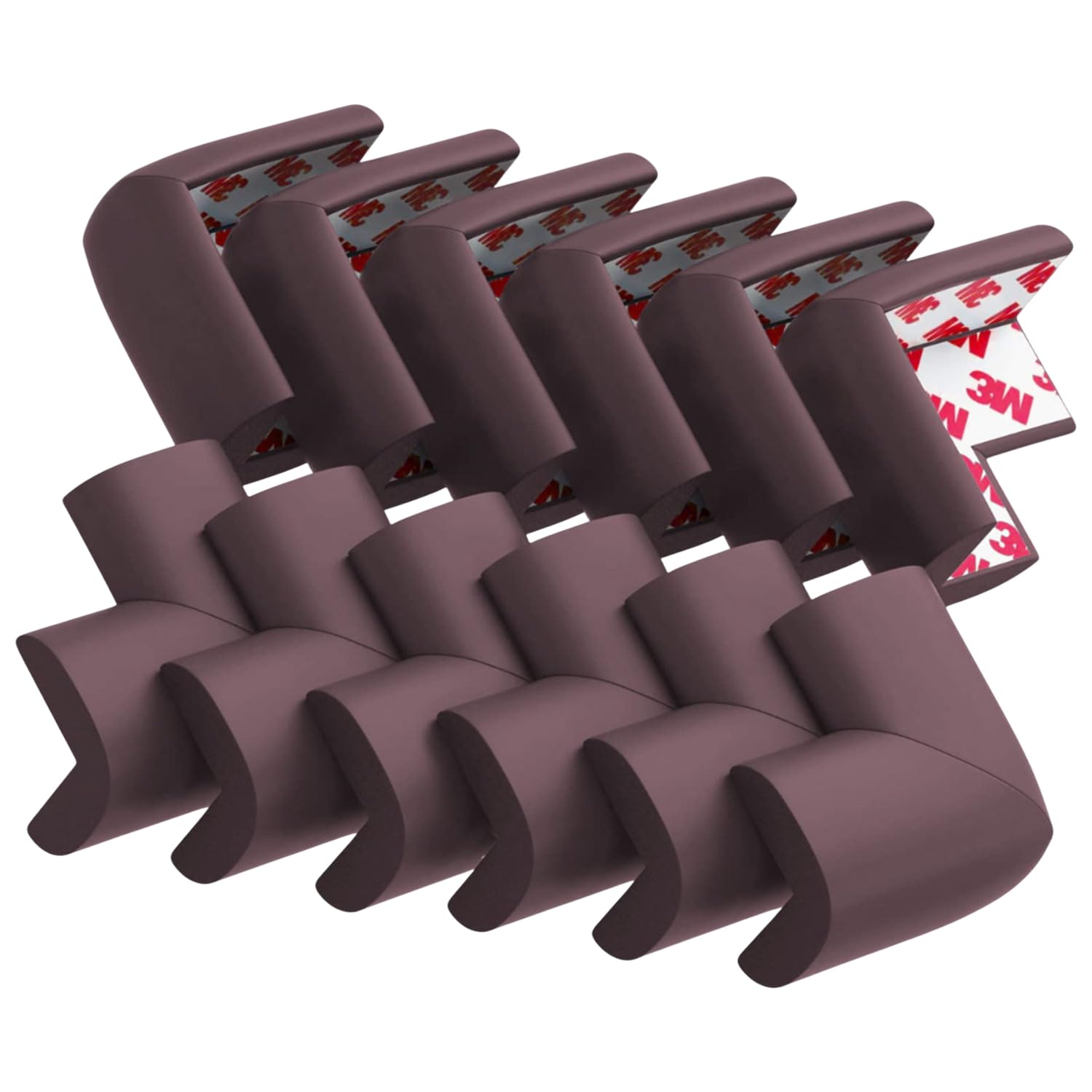 SYGA Pack of 12 Brown Thick for Baby Child Infant Kids Safety Table, Desk Corner Edge Cushions Guard Protectos-image-40
