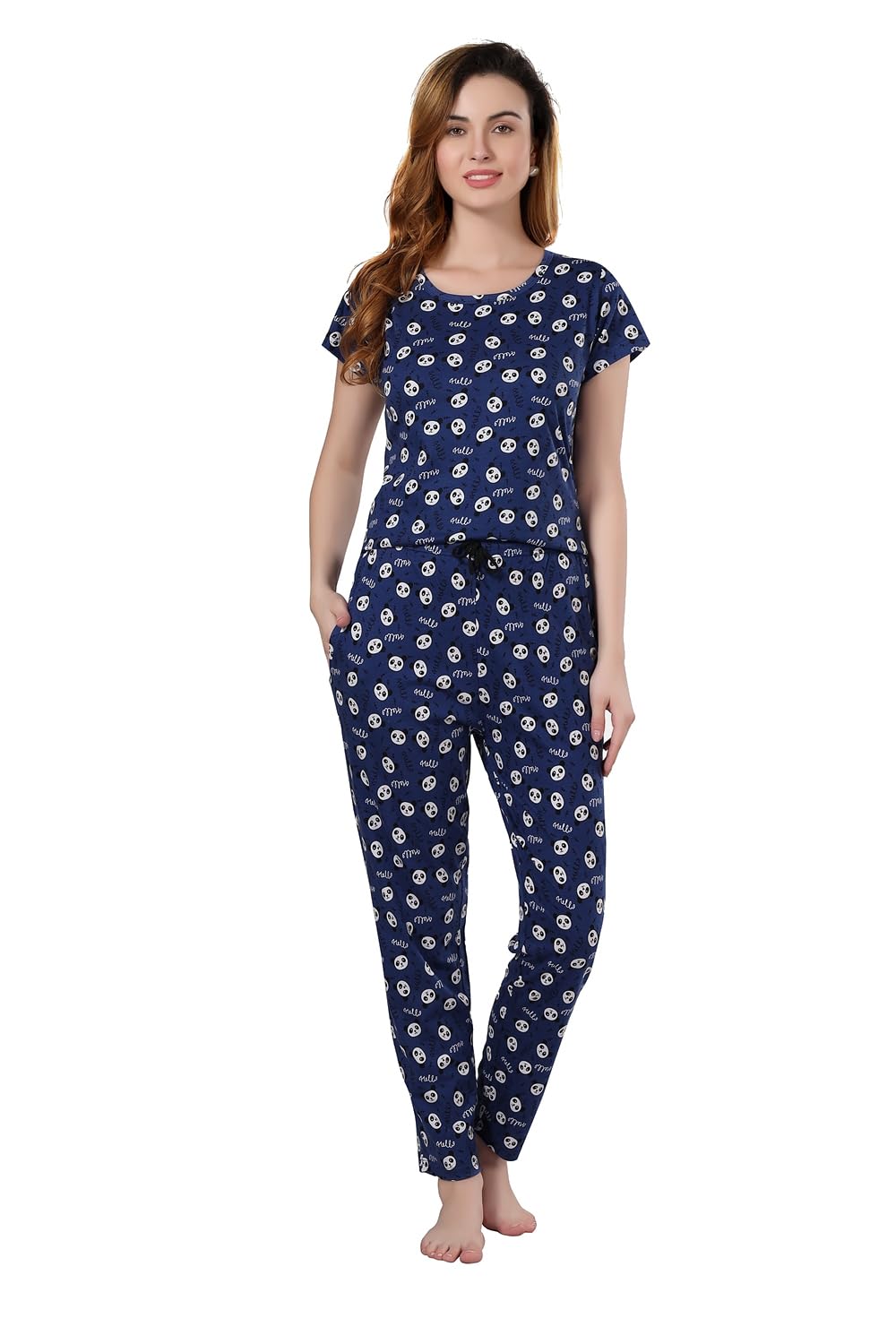 Women's Crop Top and Pyjama Set-image-24