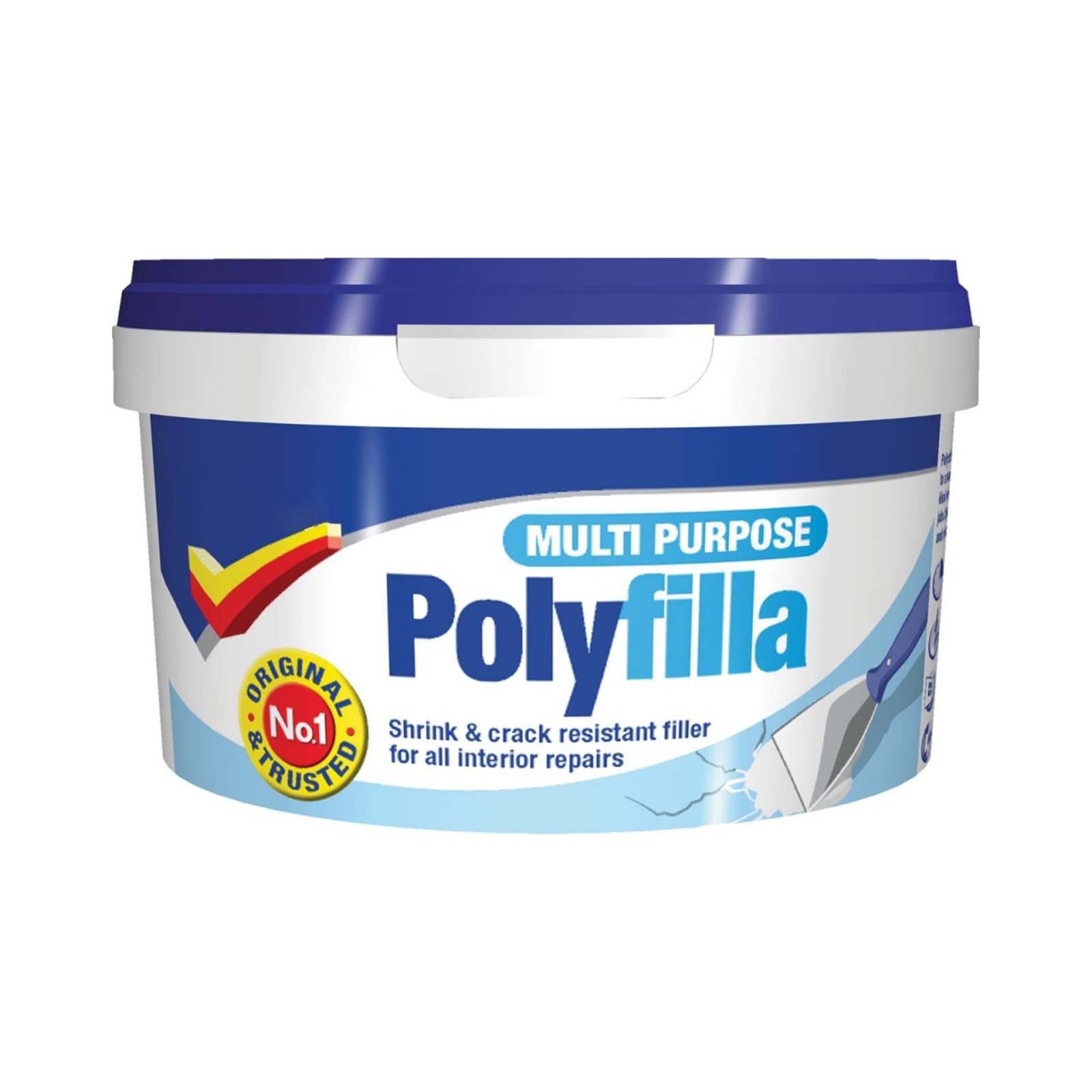 HOCHSTE® Multi Purpose Ready Mixed Filler, Quick-Drying & Easy-To-Apply Formula, DIY Enthusiasts, Ensure Long-Lasting, Crack-Free Finishes, Interior And Exterior Use, (White (1Pcs), 600G) — image 1