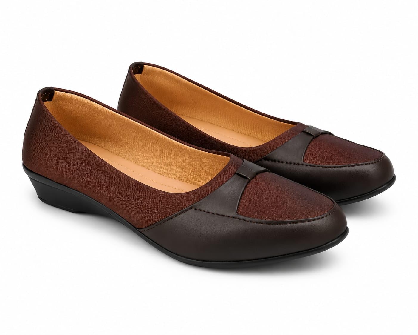 Women's Brown Formal Bellies Wedge Heel-picture-36