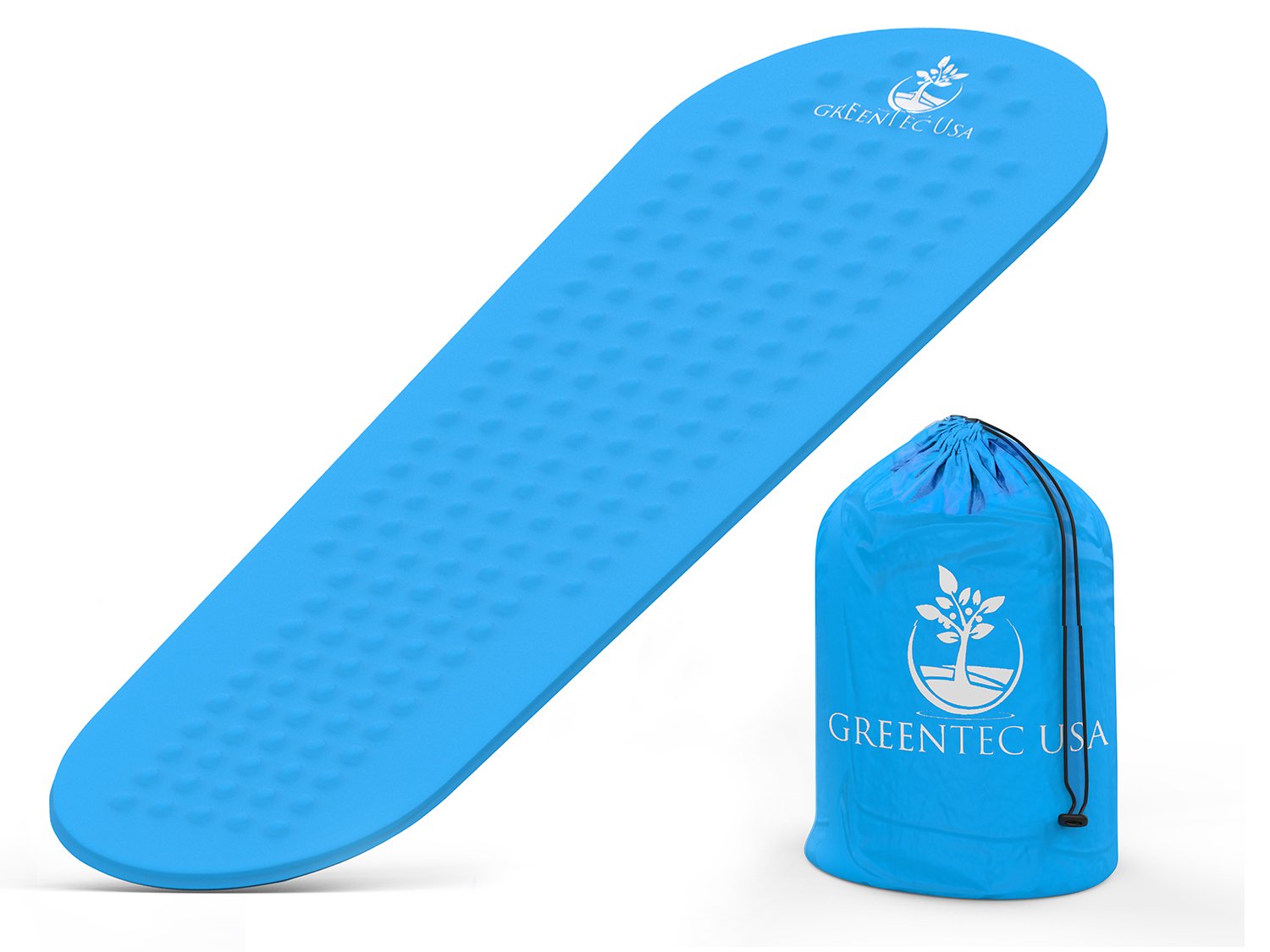 Premium Self-Inflating Sleeping Pad - Inflatable Foam Sleeping Mat for Camping, Hiking, and Traveling - Lightweight, Compact, and Durable - Works Perfectly with Any Style Sleeping Bag