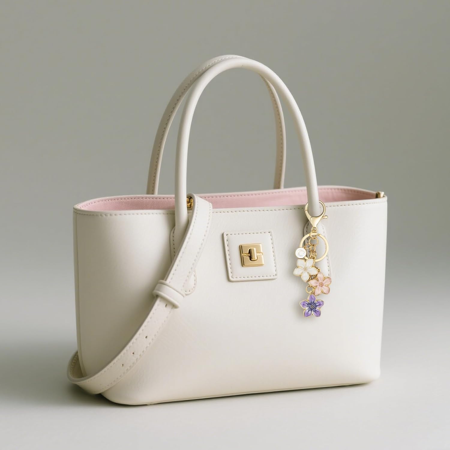 Cute Fashion Keychain Initial Letter Keys Charm Gifts for Women with Key Ring Purse Charms for Handbags - Image 6